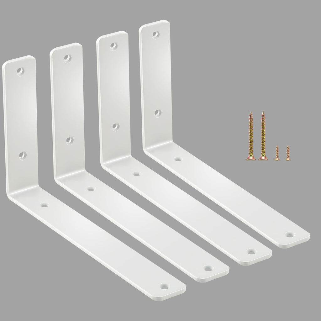 L-Shaped Steel Shelf Brackets