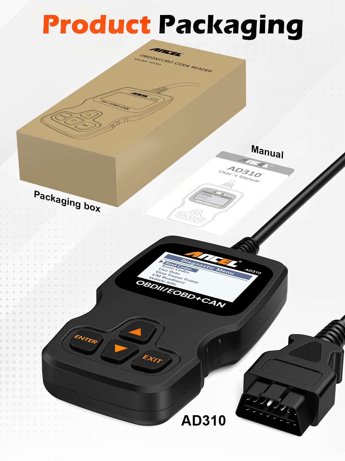 Handheld OBD2 Engine Code Reader