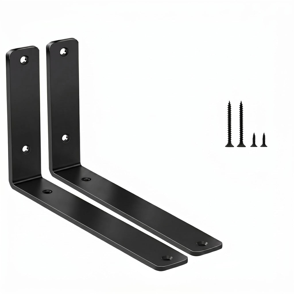 L-Shaped Steel Shelf Brackets