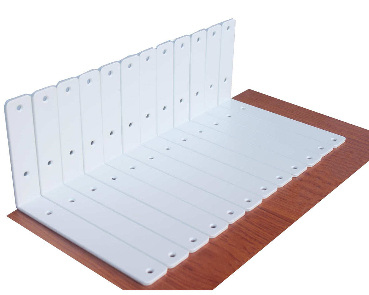 L-Shaped Steel Shelf Brackets