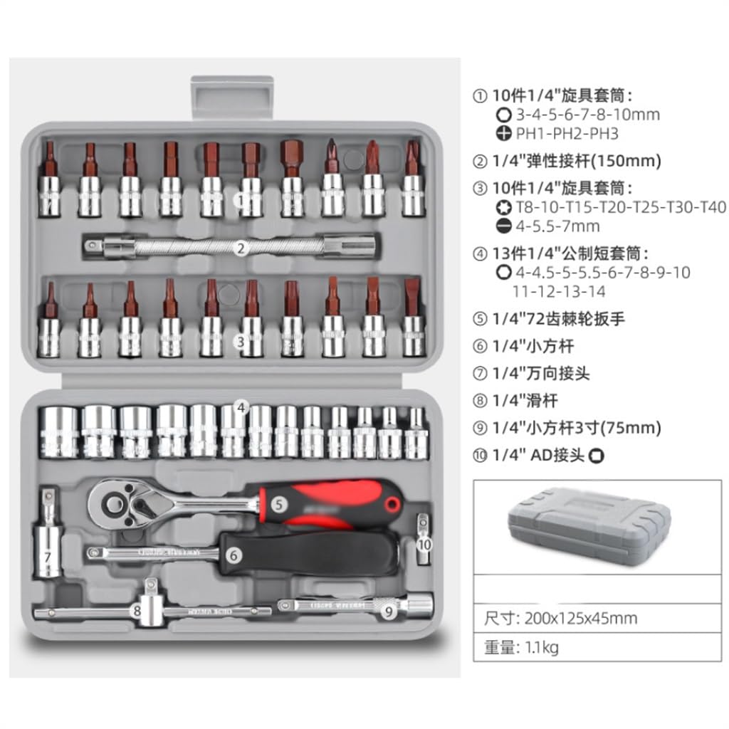 40-Piece Ratchet Screwdriver Bit Set