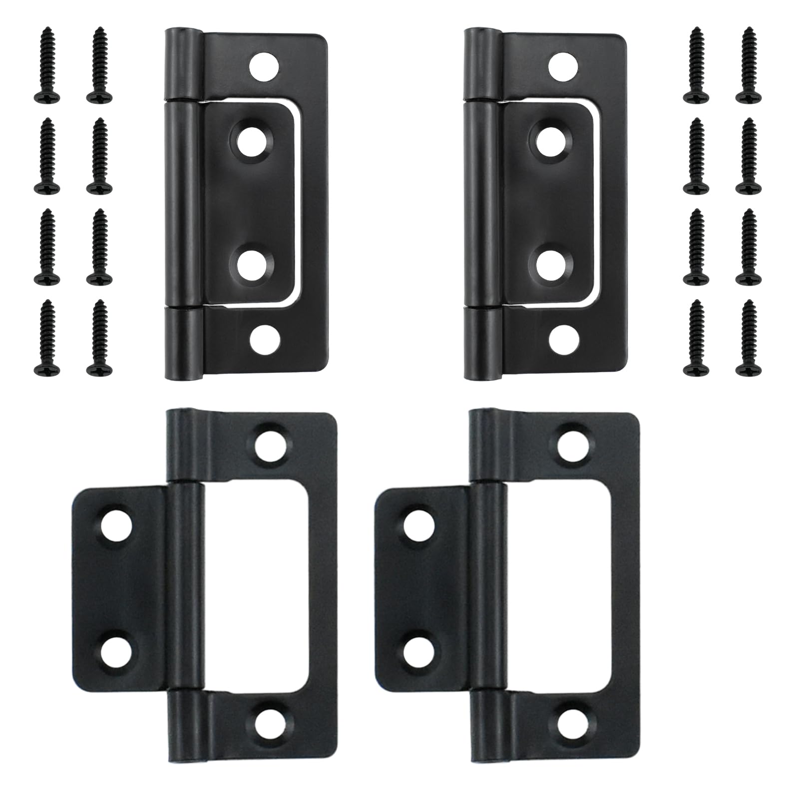 Non-Mortise Cabinet Hinges, 4-Pack