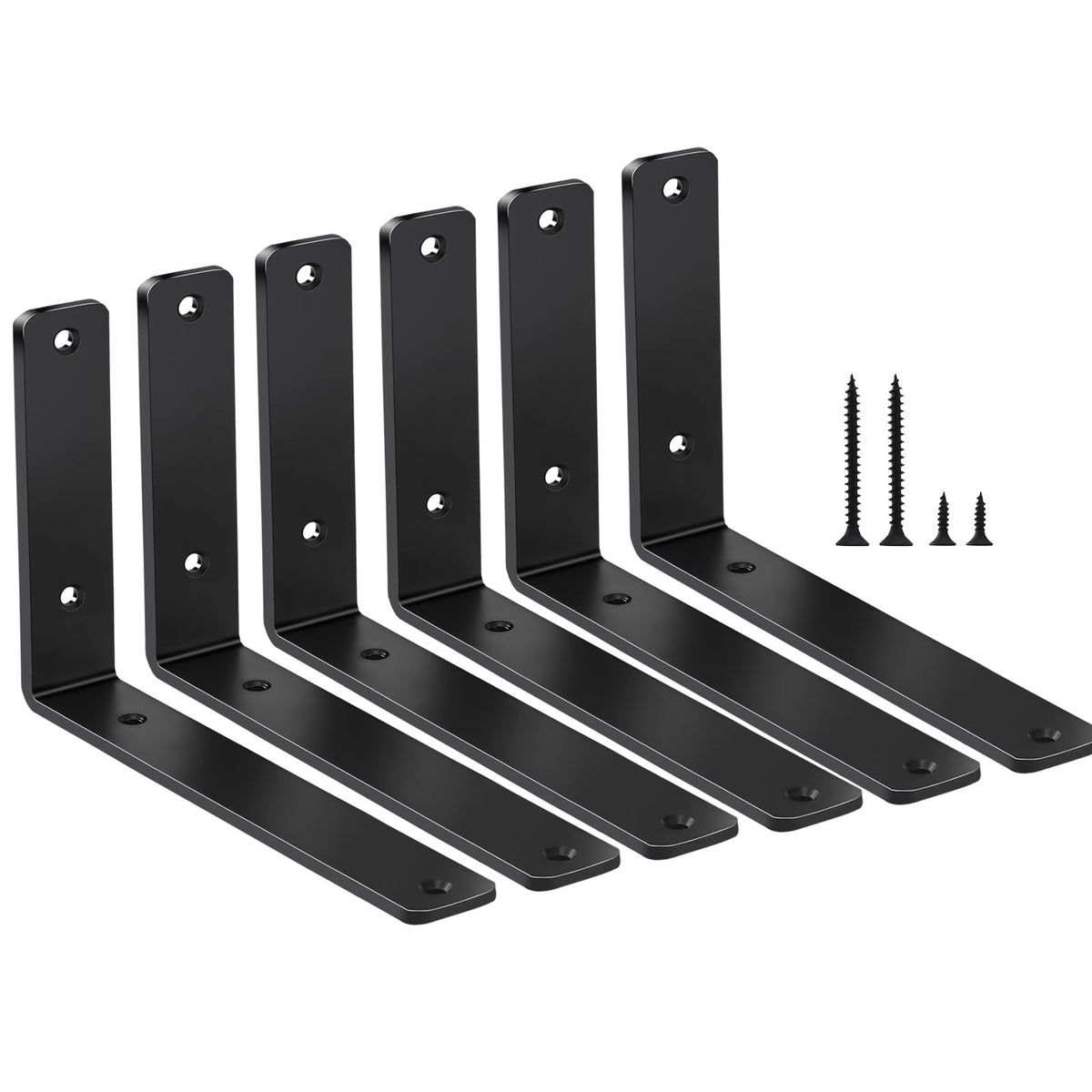 L-Shaped Steel Shelf Brackets