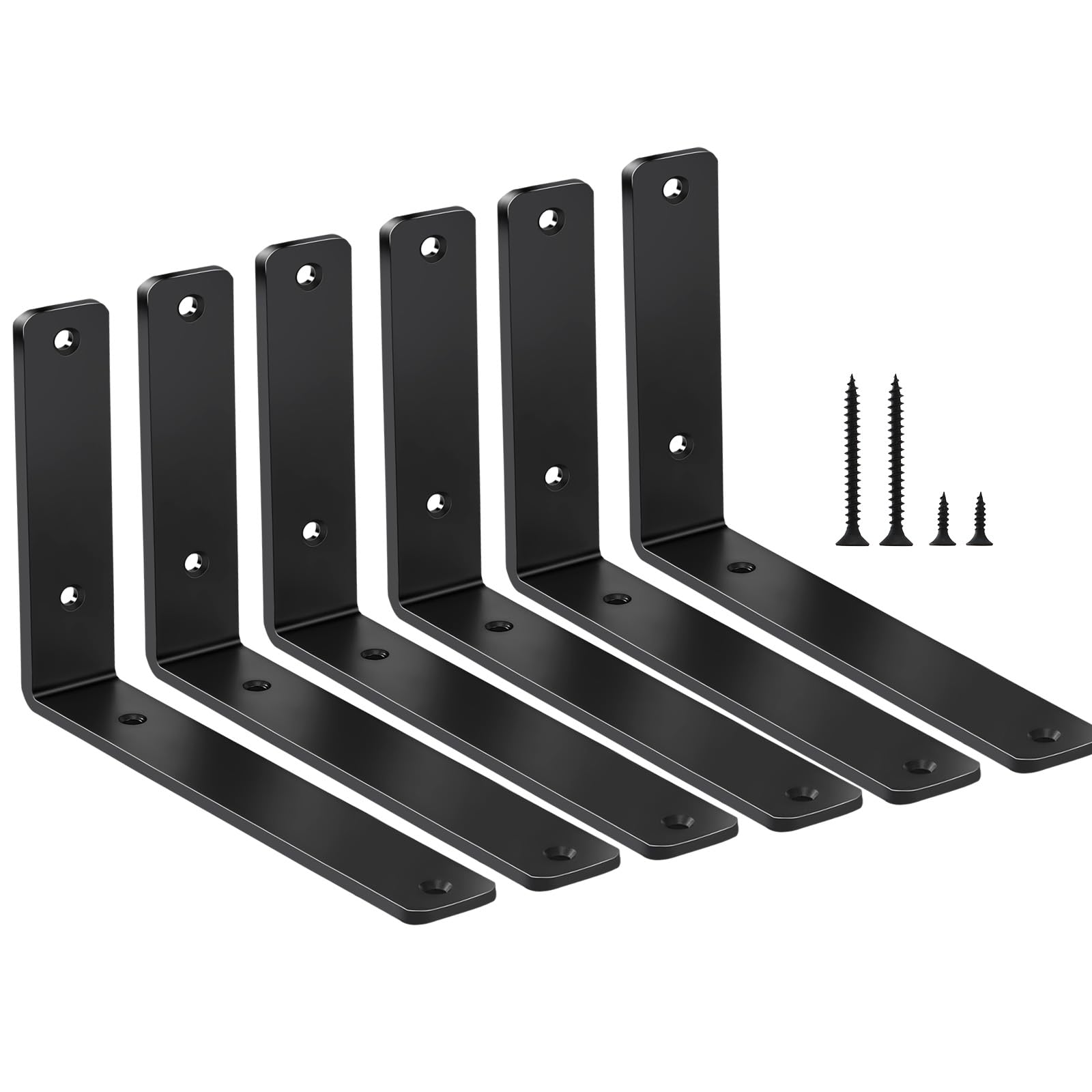 L-Shaped Steel Shelf Brackets