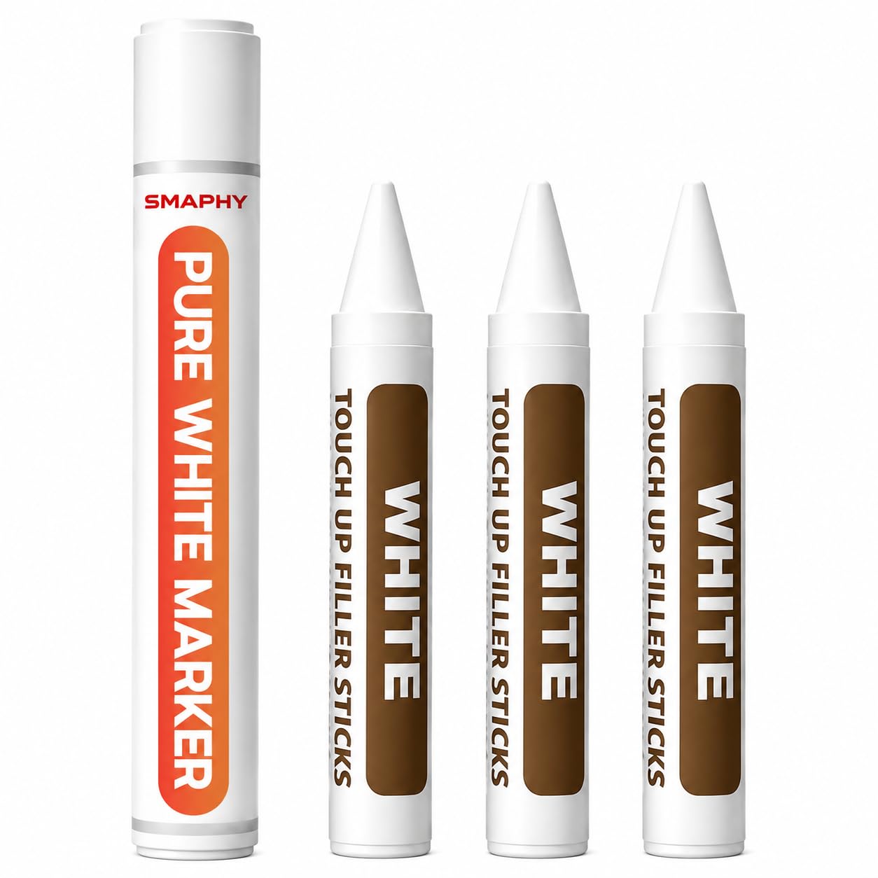 White Wood Filler and Touch-Up Marker