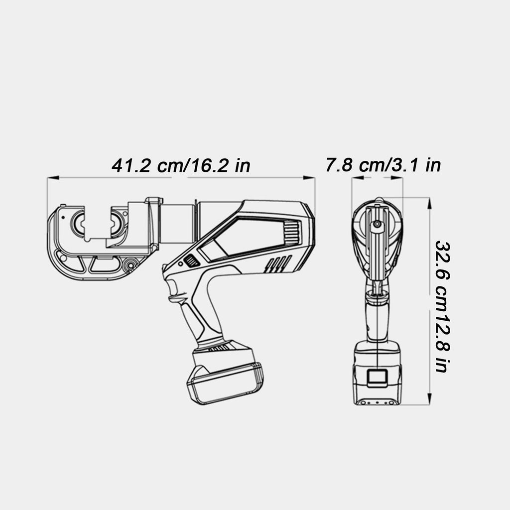 120kN Hydraulic Cable Crimper Kit
