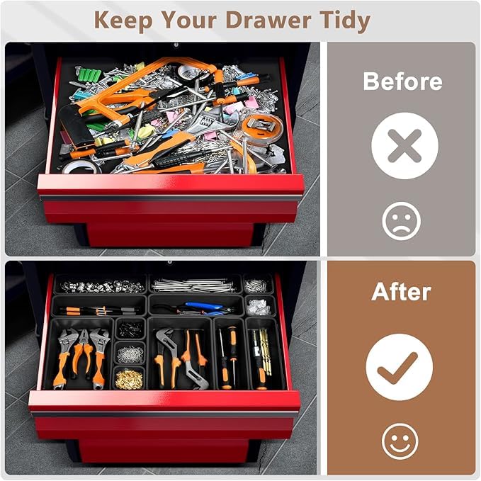 Interlocking Tool Drawer Organizers