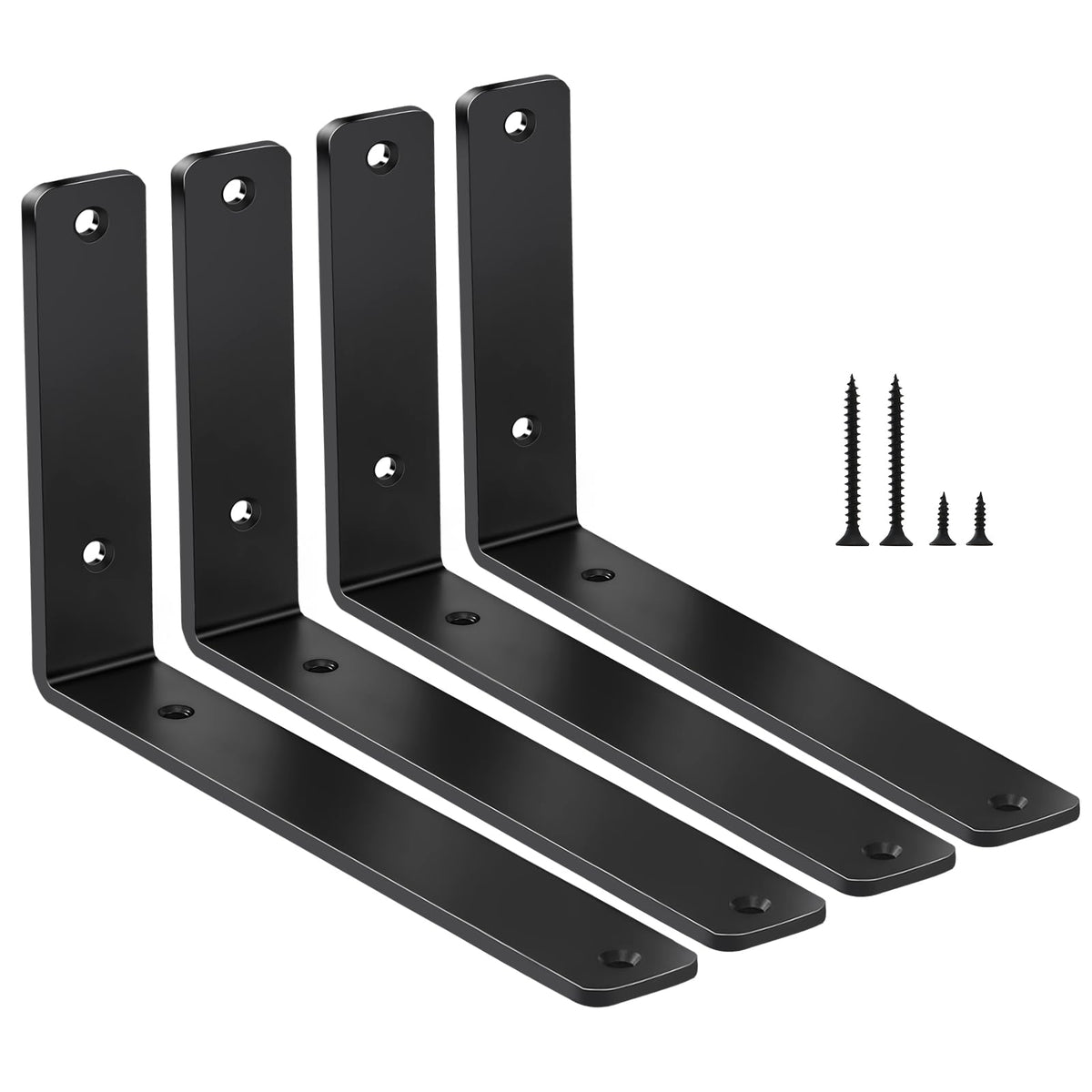 L-Shaped Steel Shelf Brackets
