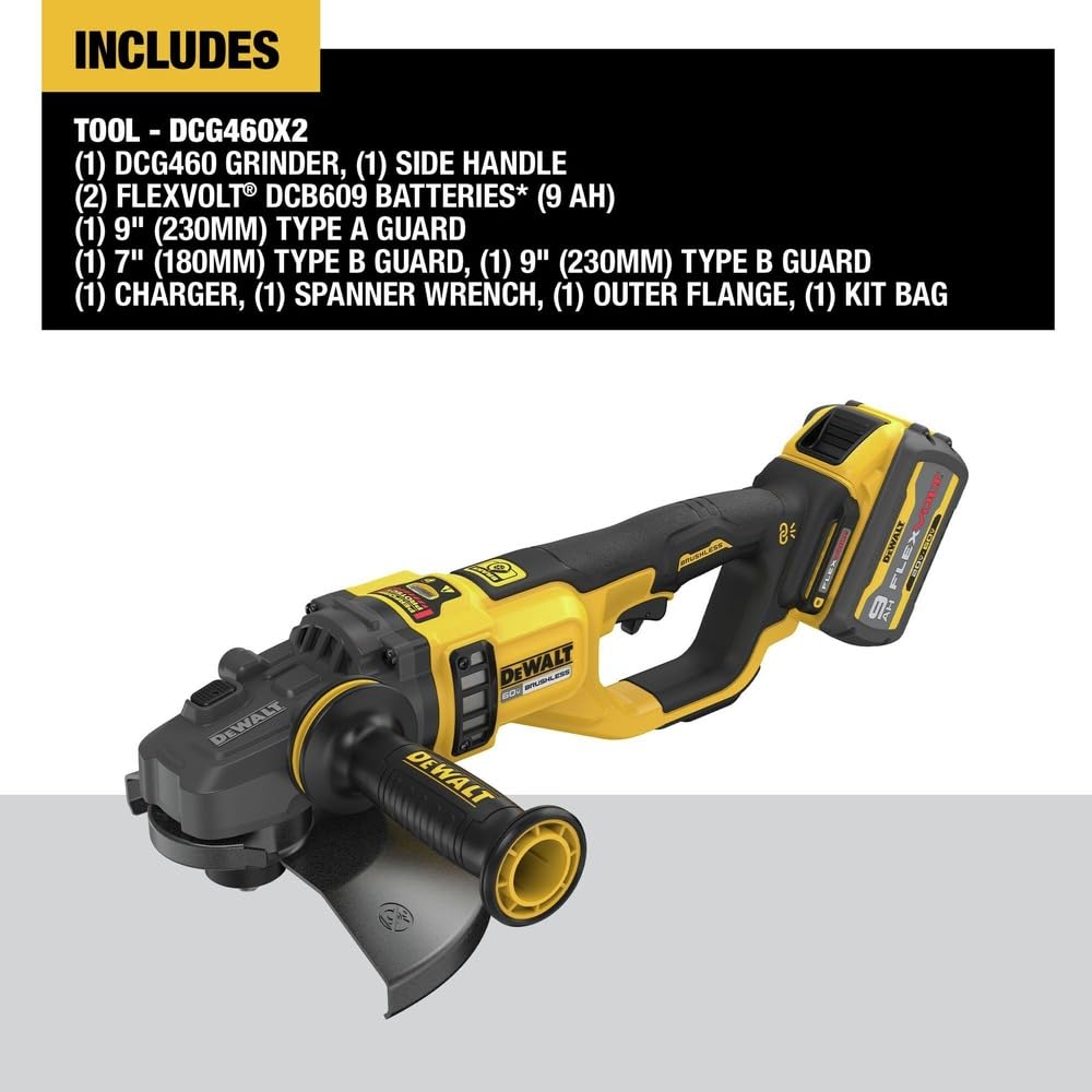 60V 7–9-Inch Angle Grinder Kit