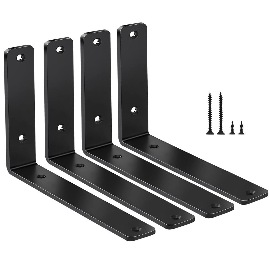 L-Shaped Steel Shelf Brackets