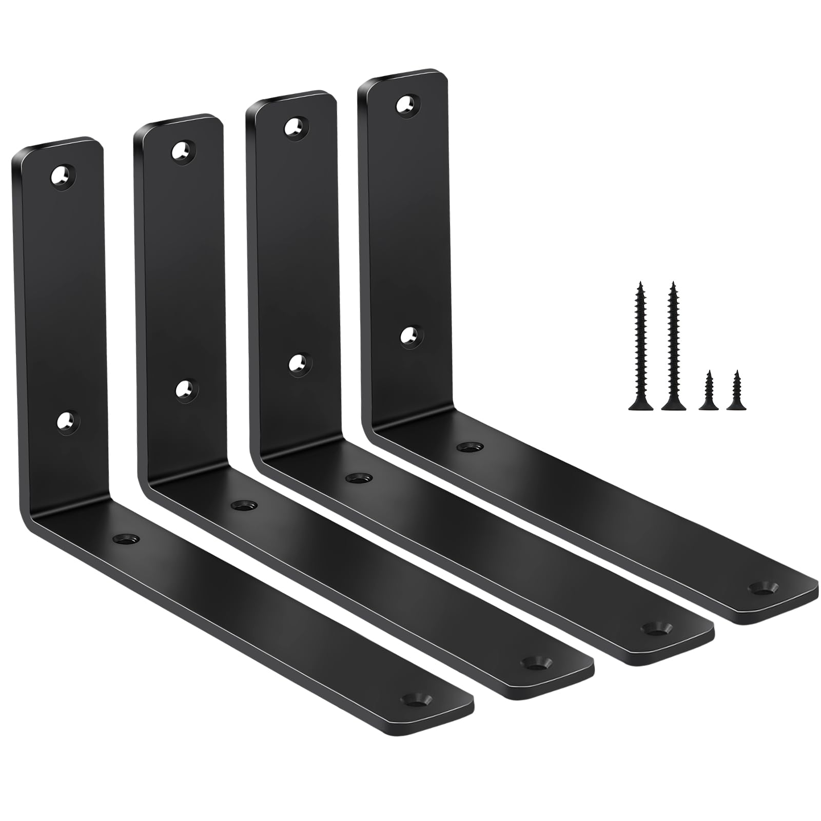L-Shaped Steel Shelf Brackets