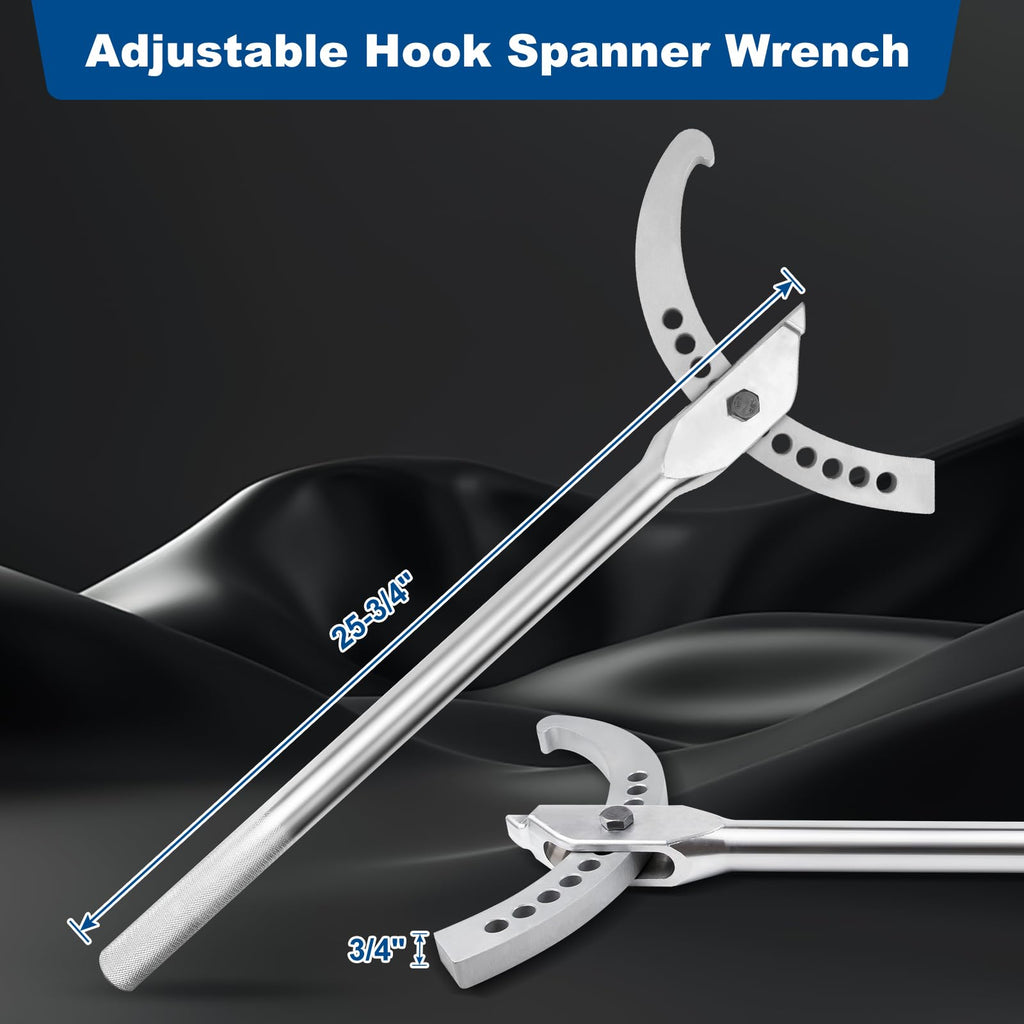 Large Adjustable Hook Spanner