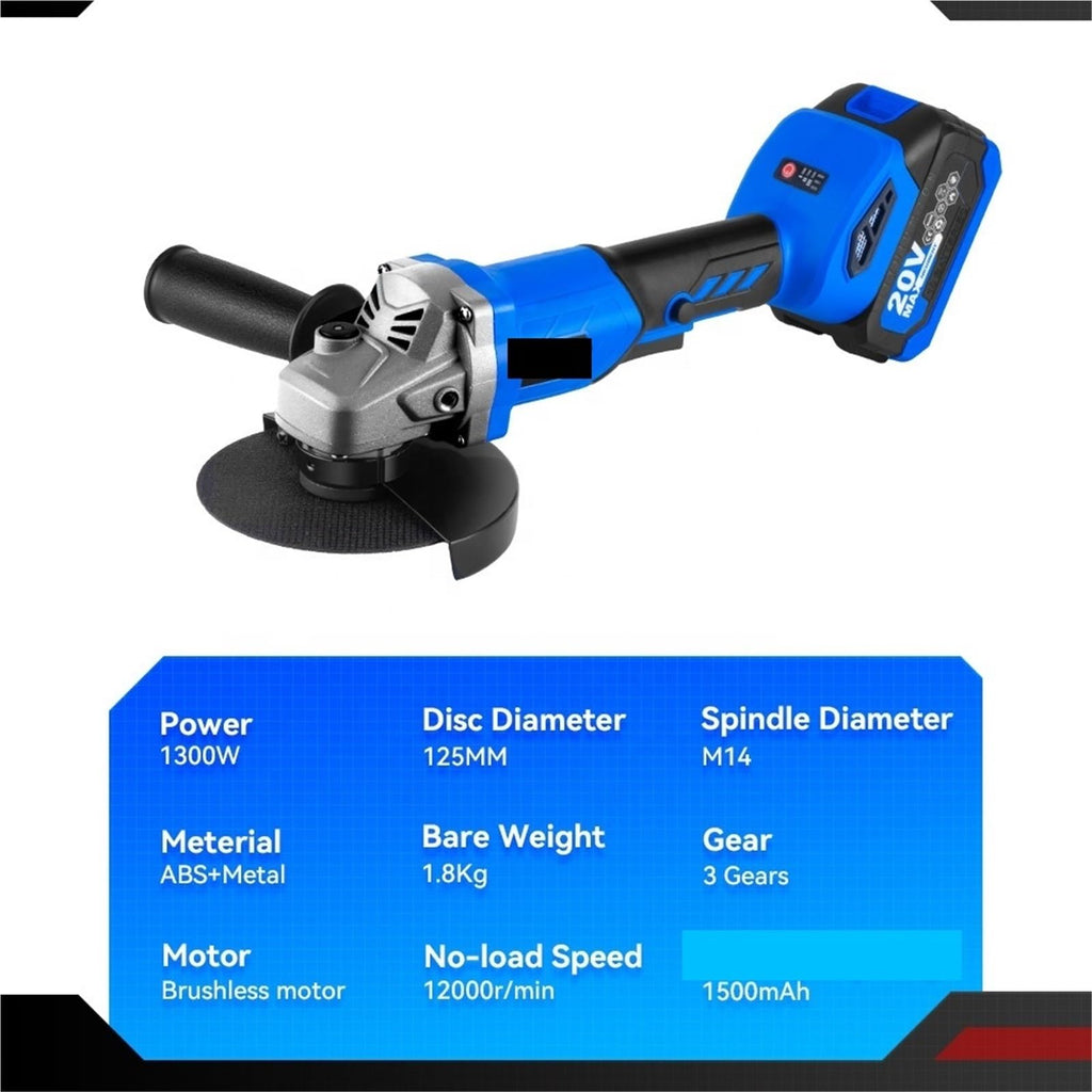 125mm Brushless Cordless Angle Grinder