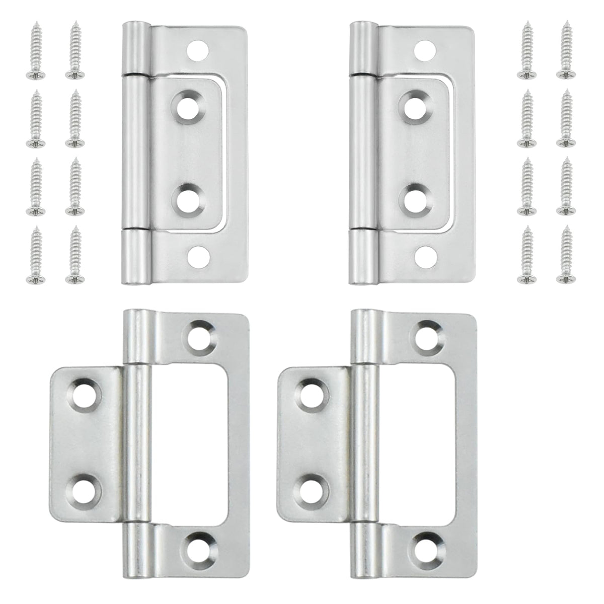 Non-Mortise Cabinet Hinges, 4-Pack