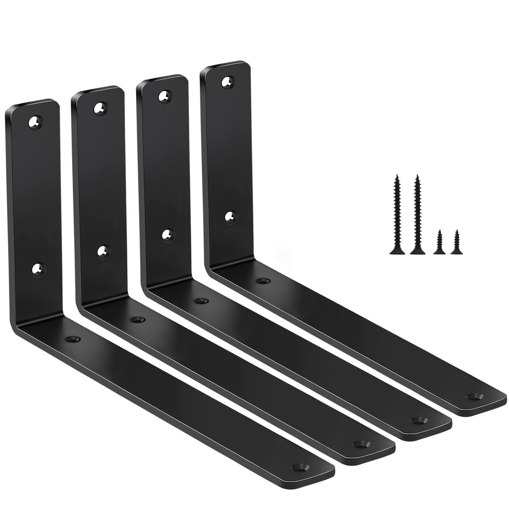 L-Shaped Steel Shelf Brackets