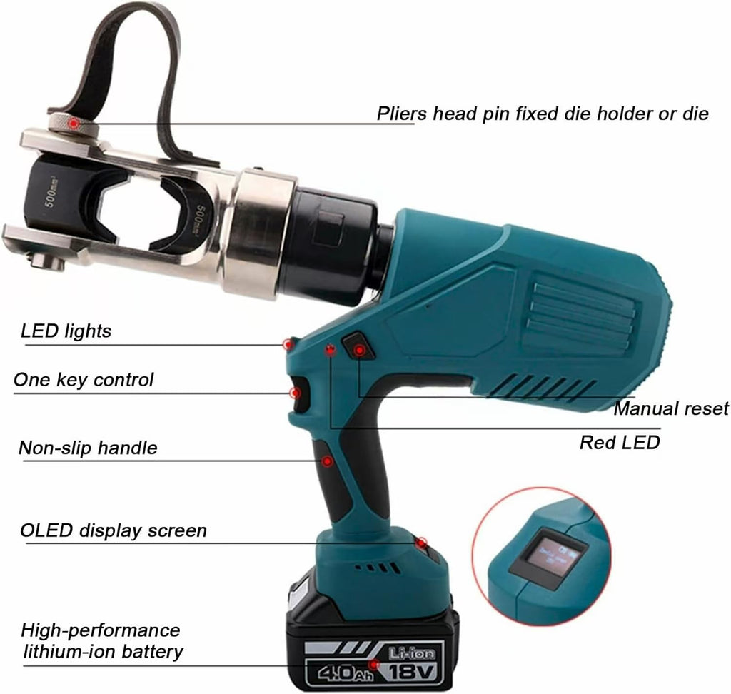 120kN Hydraulic Cable Crimper Kit