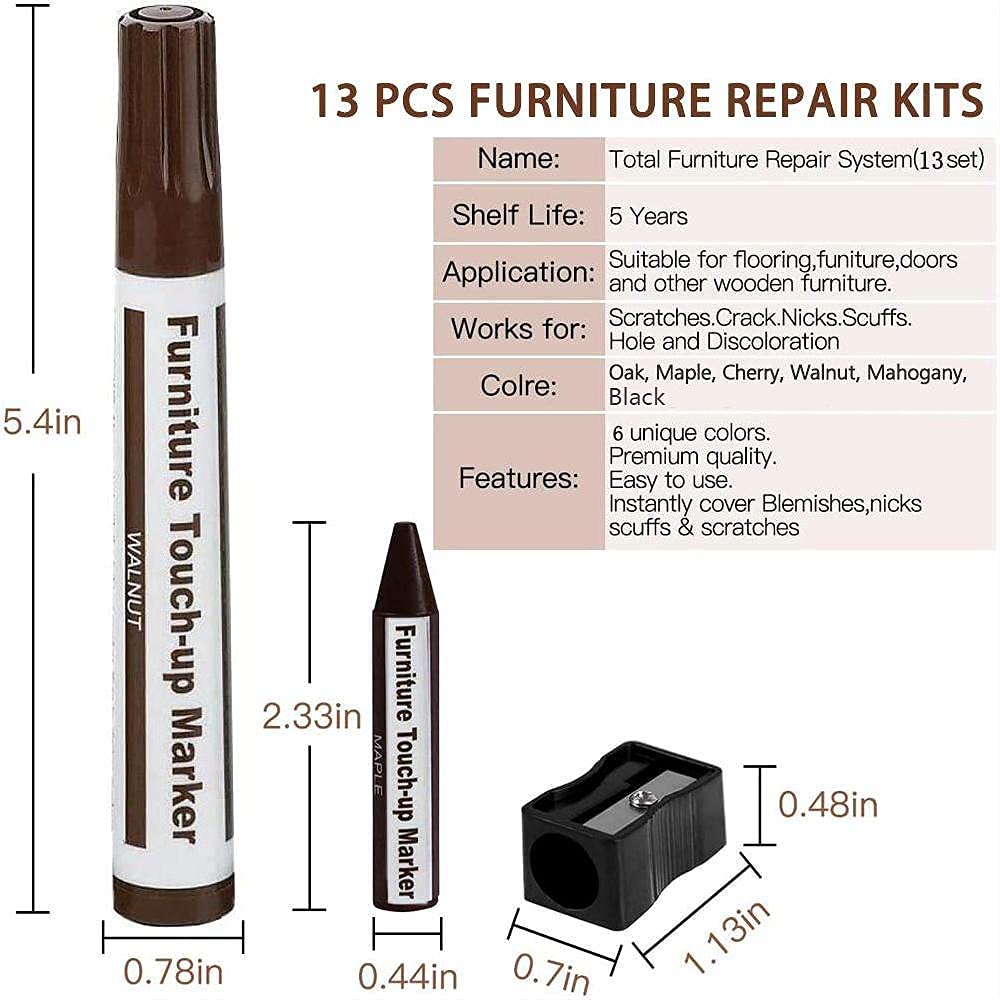 13-Piece Wood Touch-Up Kit