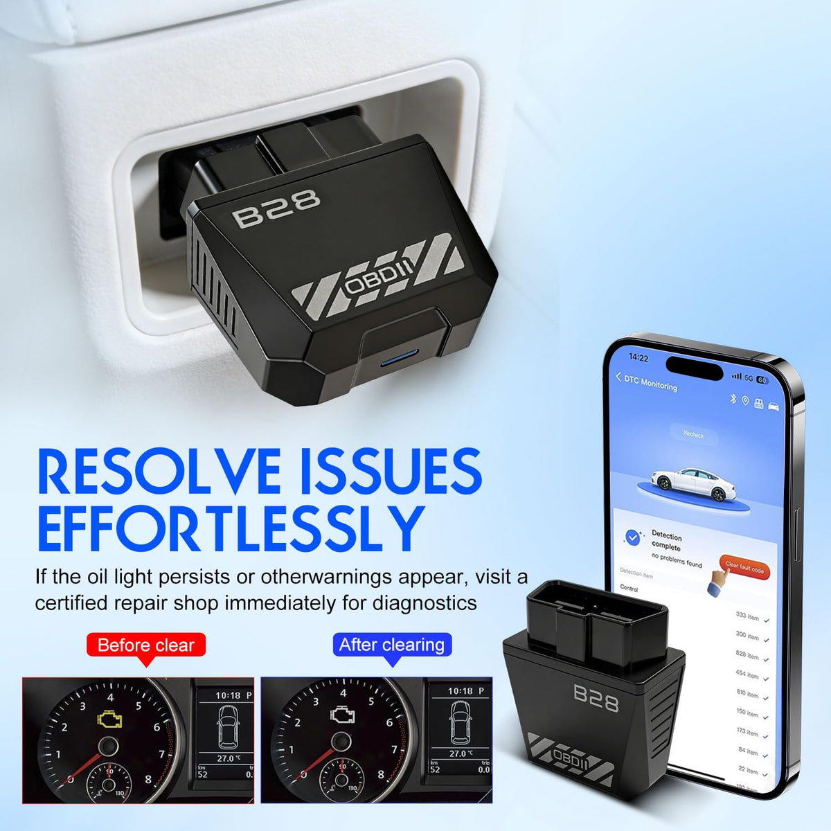 Bluetooth OBD2 Diagnostic Adapter