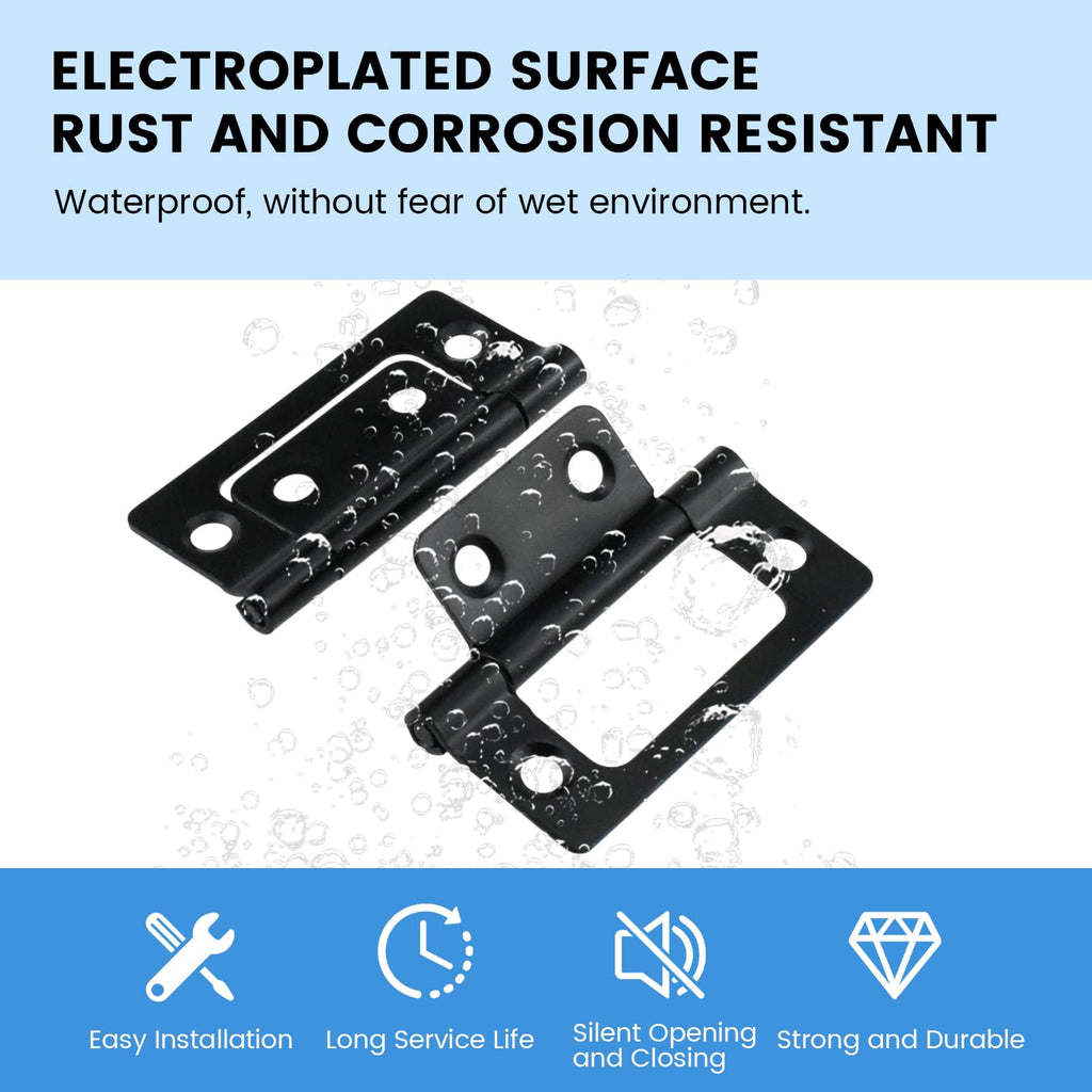 Non-Mortise Cabinet Hinges, 4-Pack