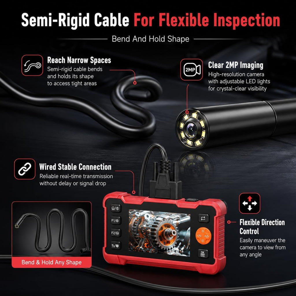 OBD2 Scanner with Inspection Camera
