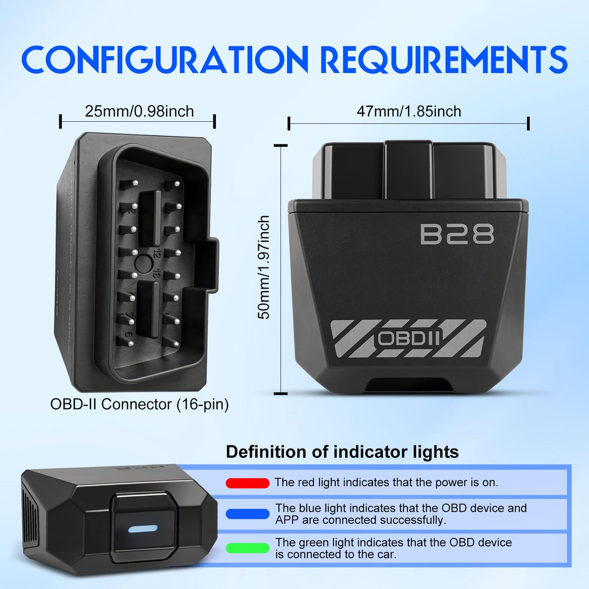 Bluetooth OBD2 Diagnostic Adapter