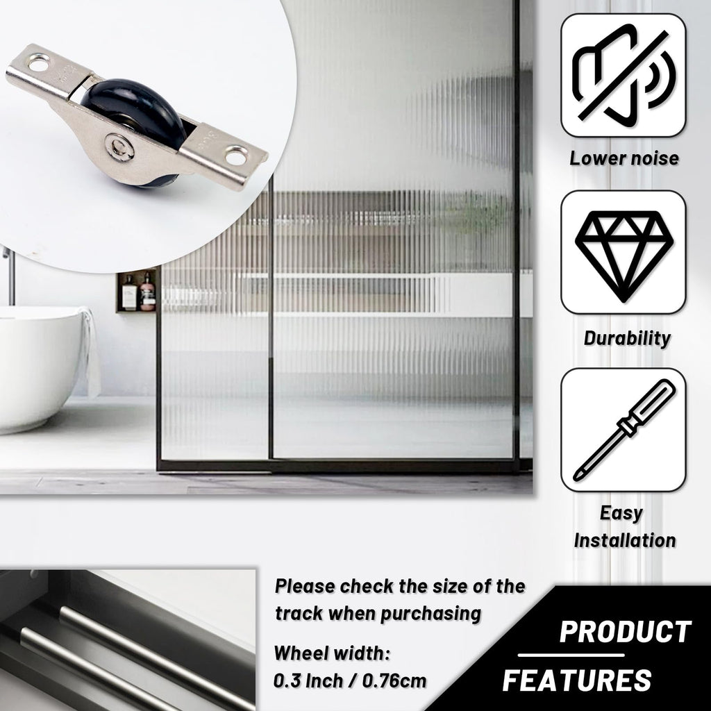 Sliding Door Rollers, 8-Pack