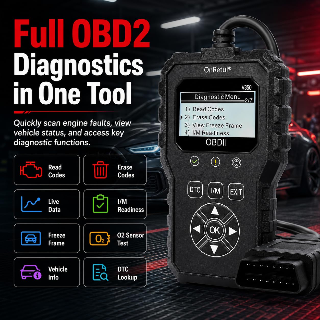 Color-Screen OBD2 Code Reader