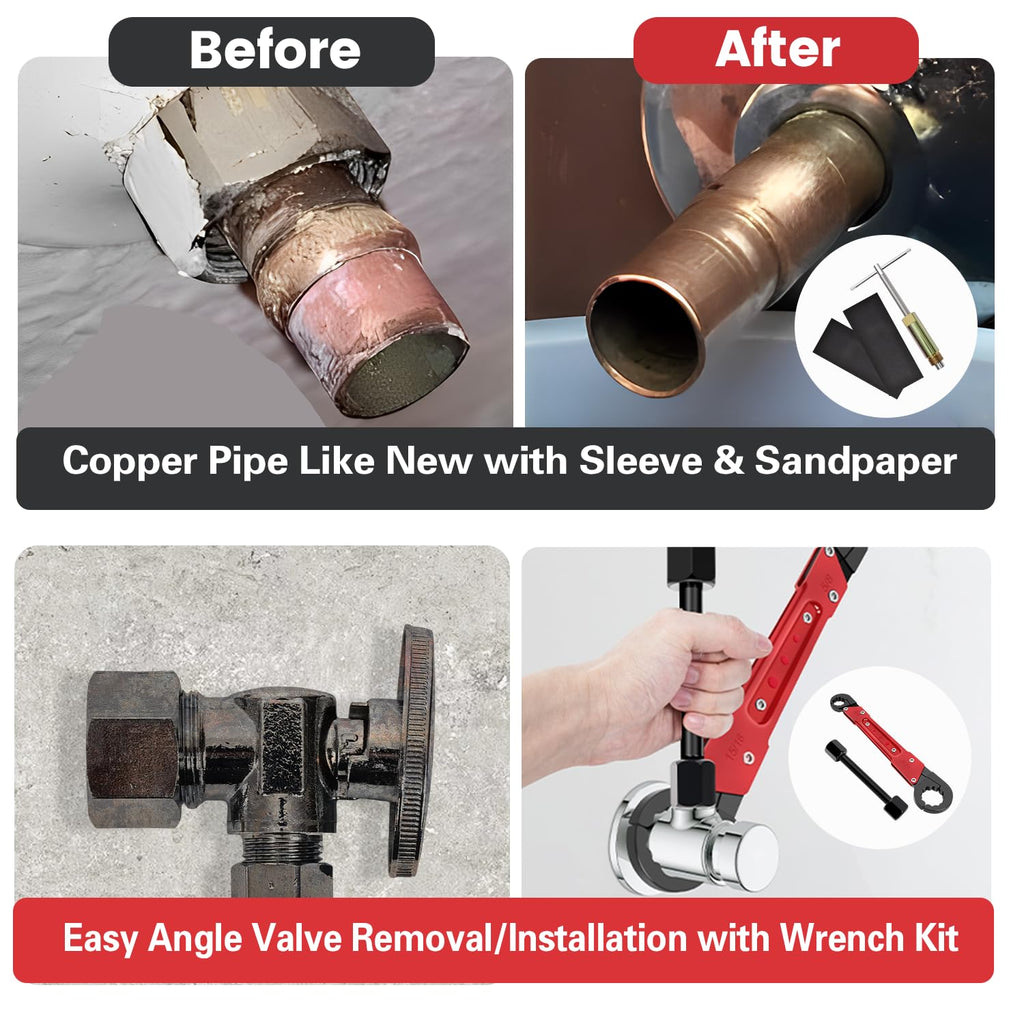 Angle Stop Wrench and Sleeve Puller
