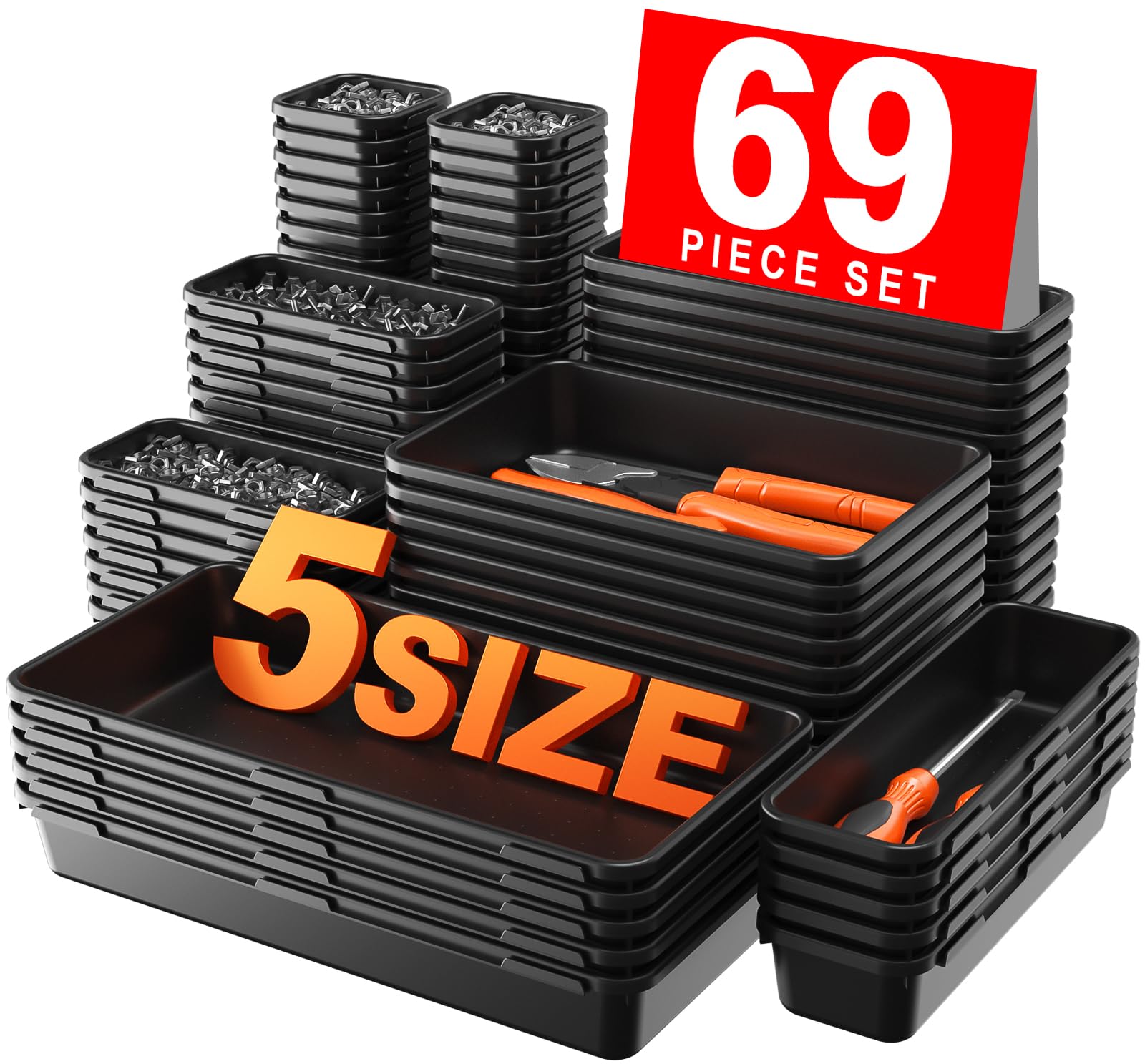 Interlocking Tool Drawer Organizers