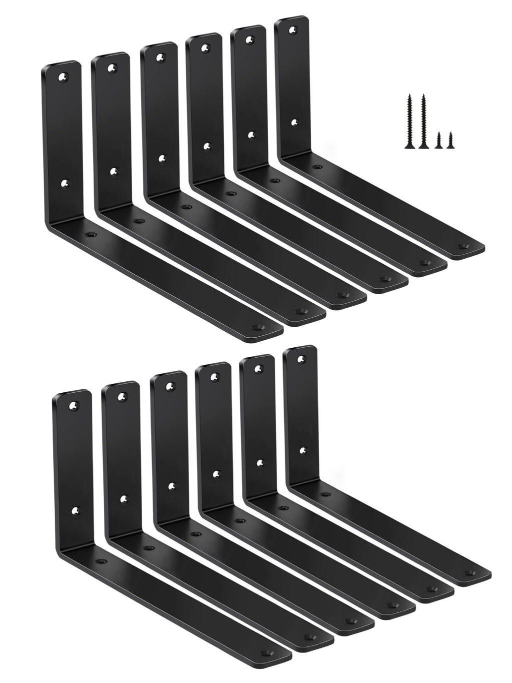 L-Shaped Steel Shelf Brackets
