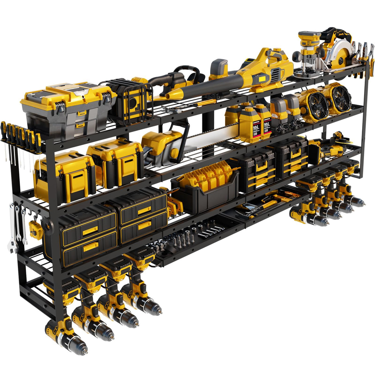 Wall-Mounted Power Tool Organizer