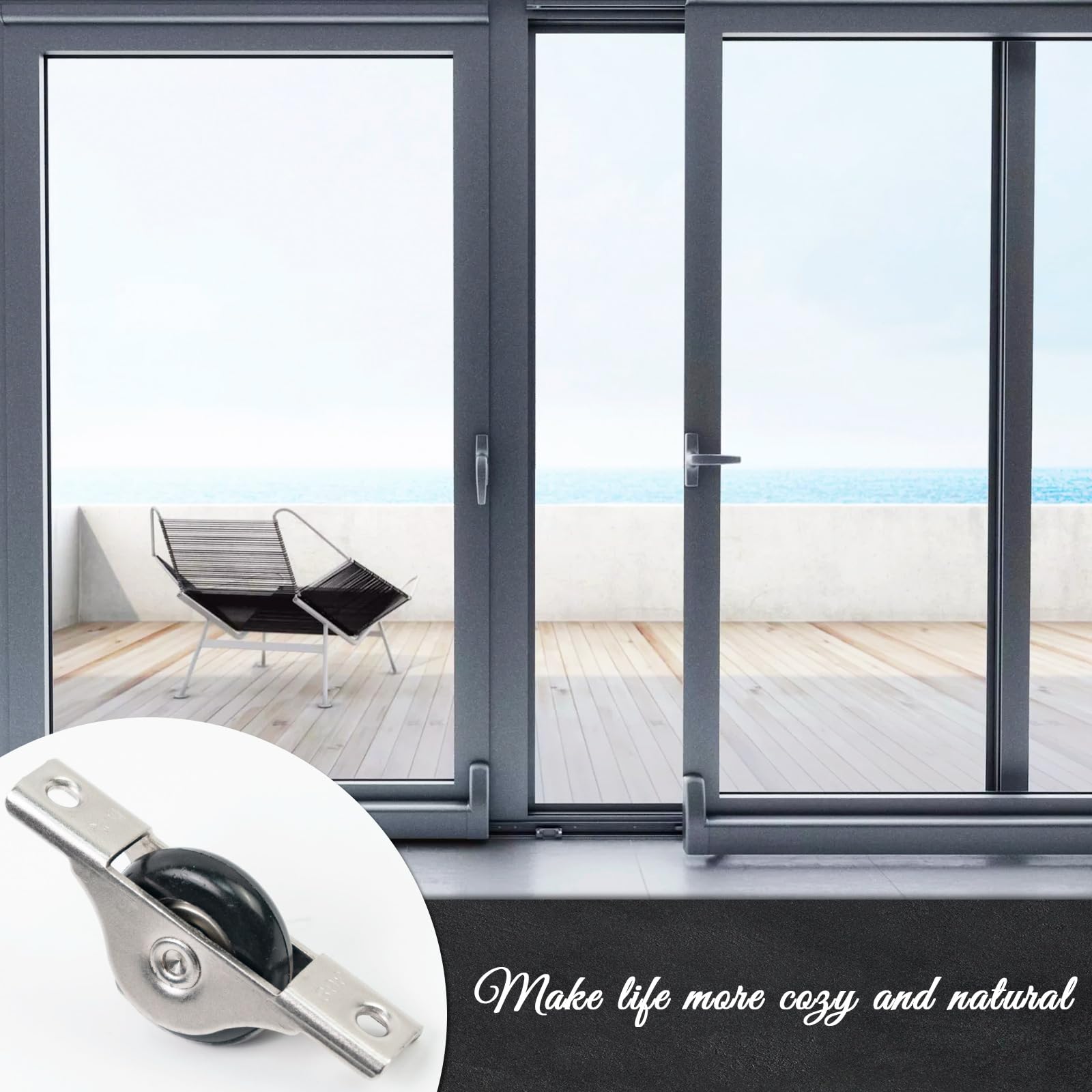 Sliding Door Rollers, 8-Pack
