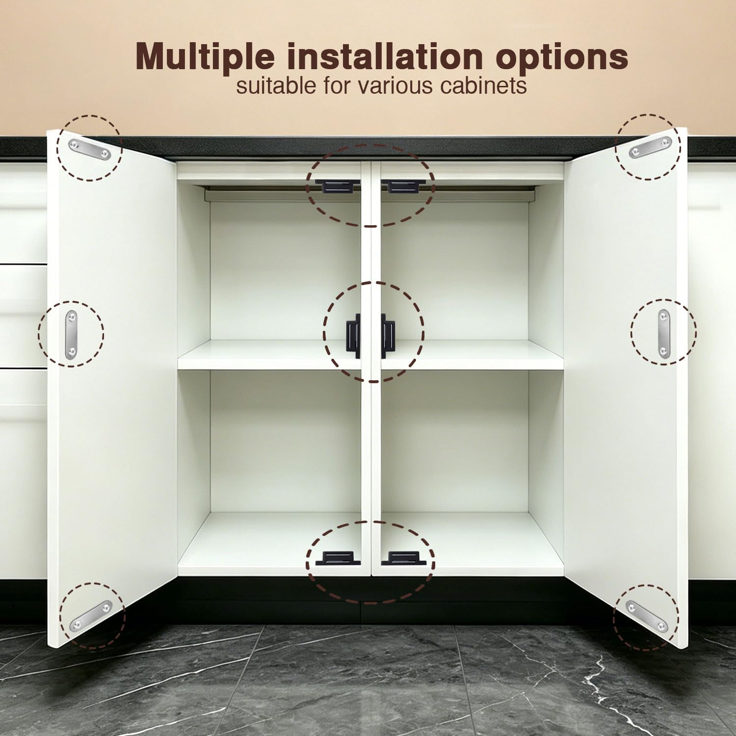 Magnetic Cabinet Catches, 12-Pack