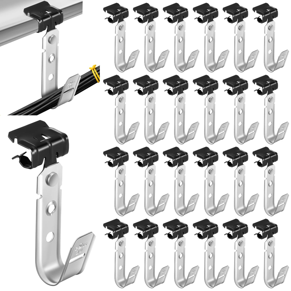 Beam-Clamp Cable Support J-Hooks