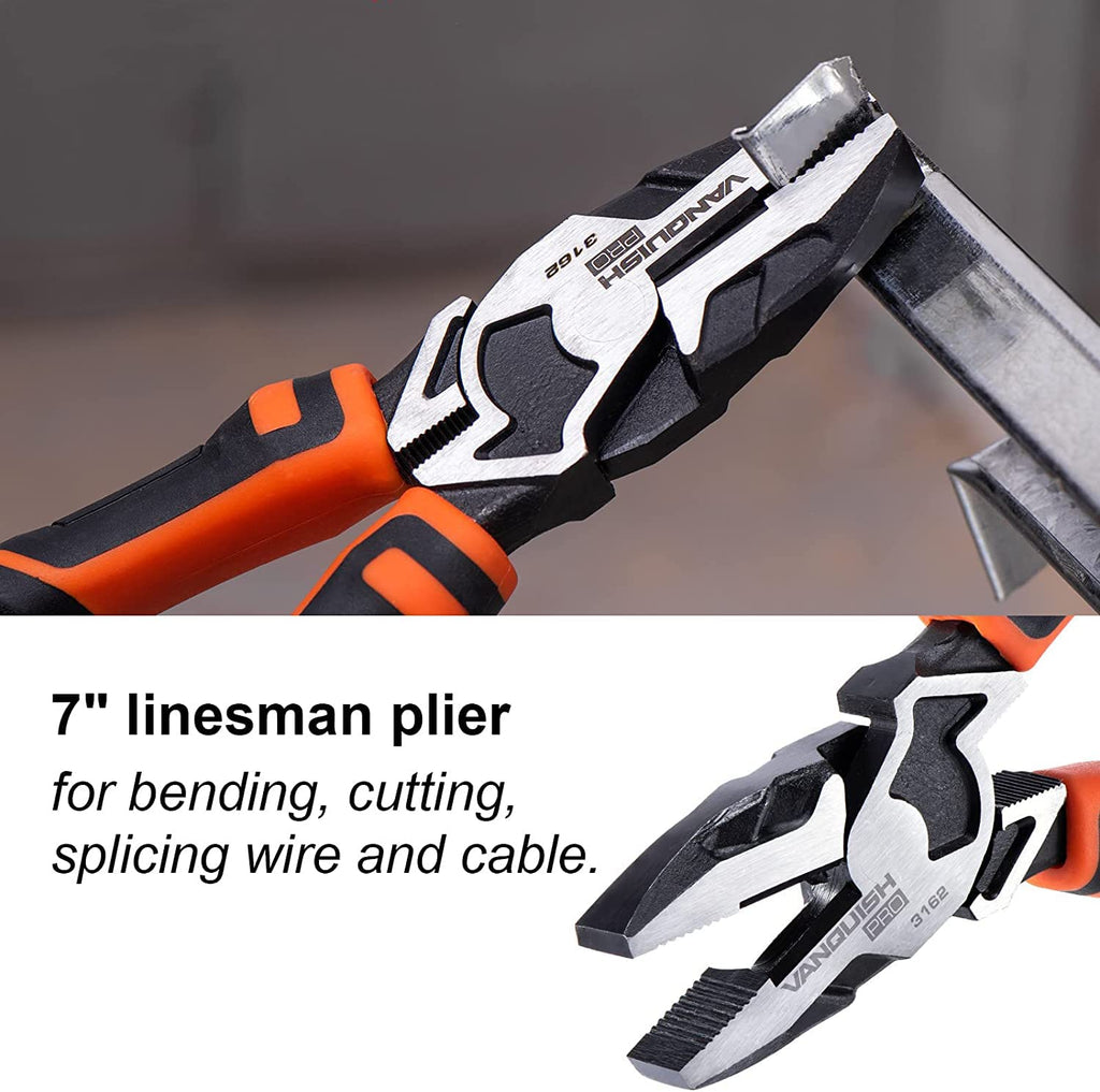 High-Leverage Linesman Pliers