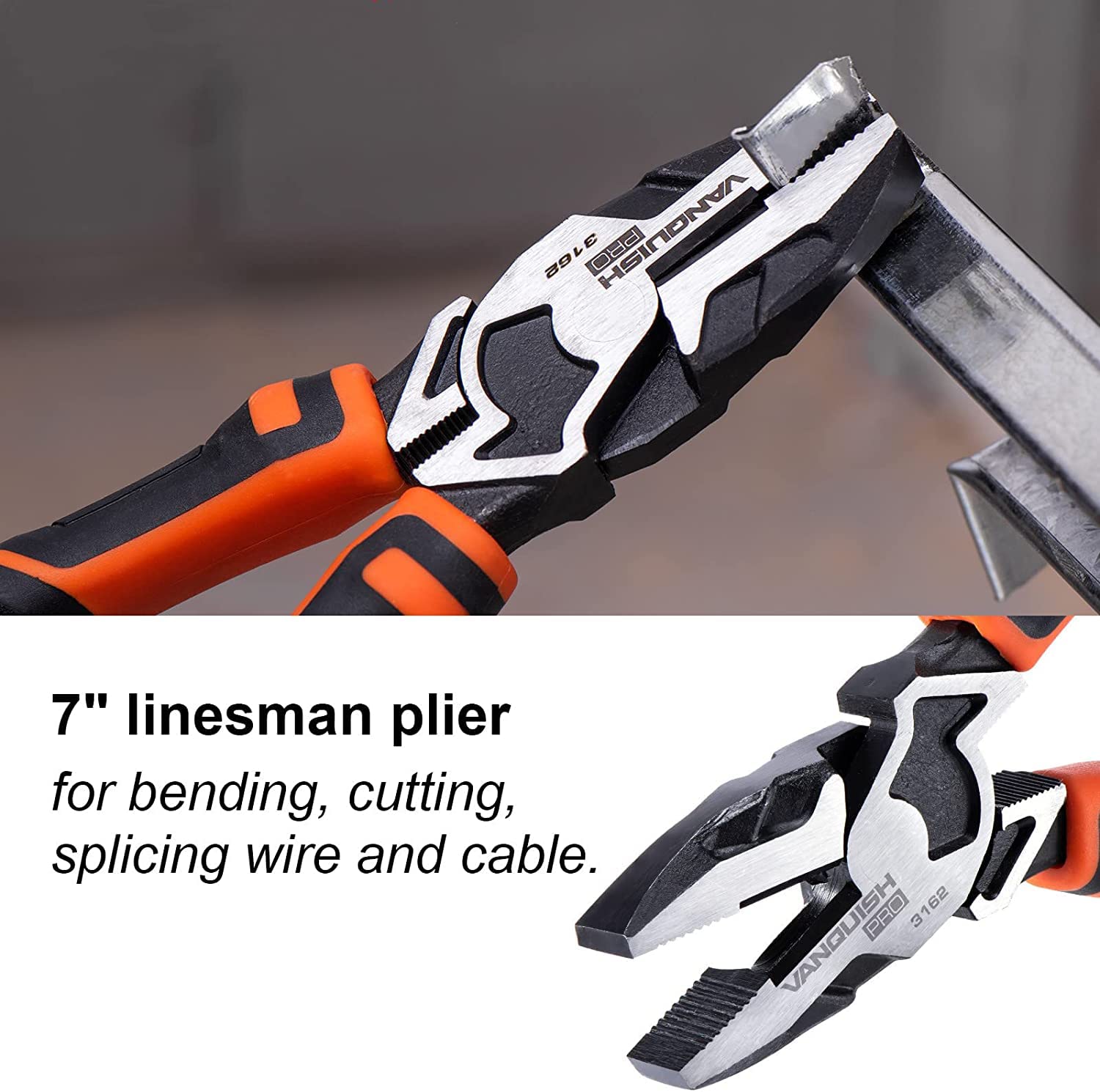 High-Leverage Linesman Pliers