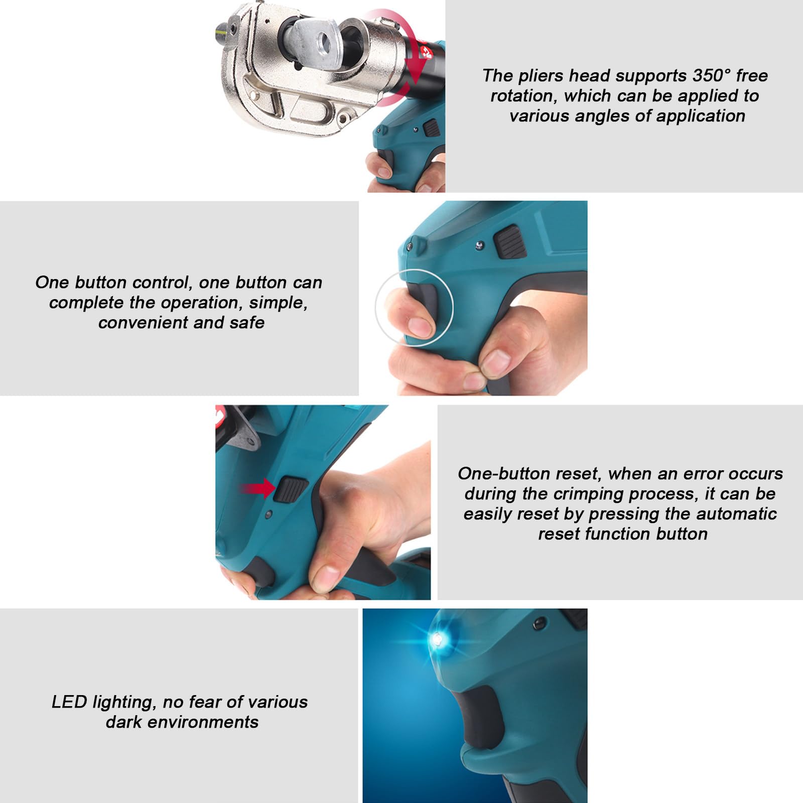 120kN Hydraulic Cable Crimper Kit