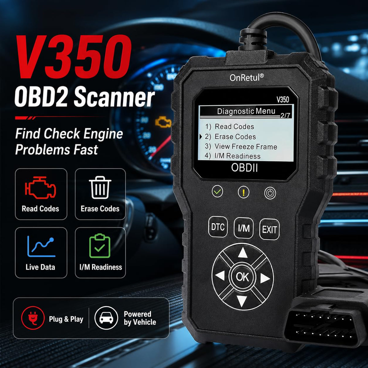 Color-Screen OBD2 Code Reader