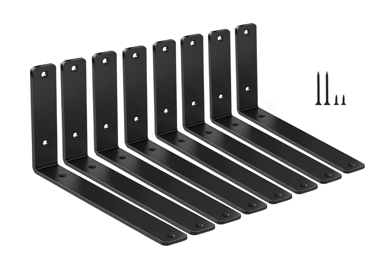 L-Shaped Steel Shelf Brackets