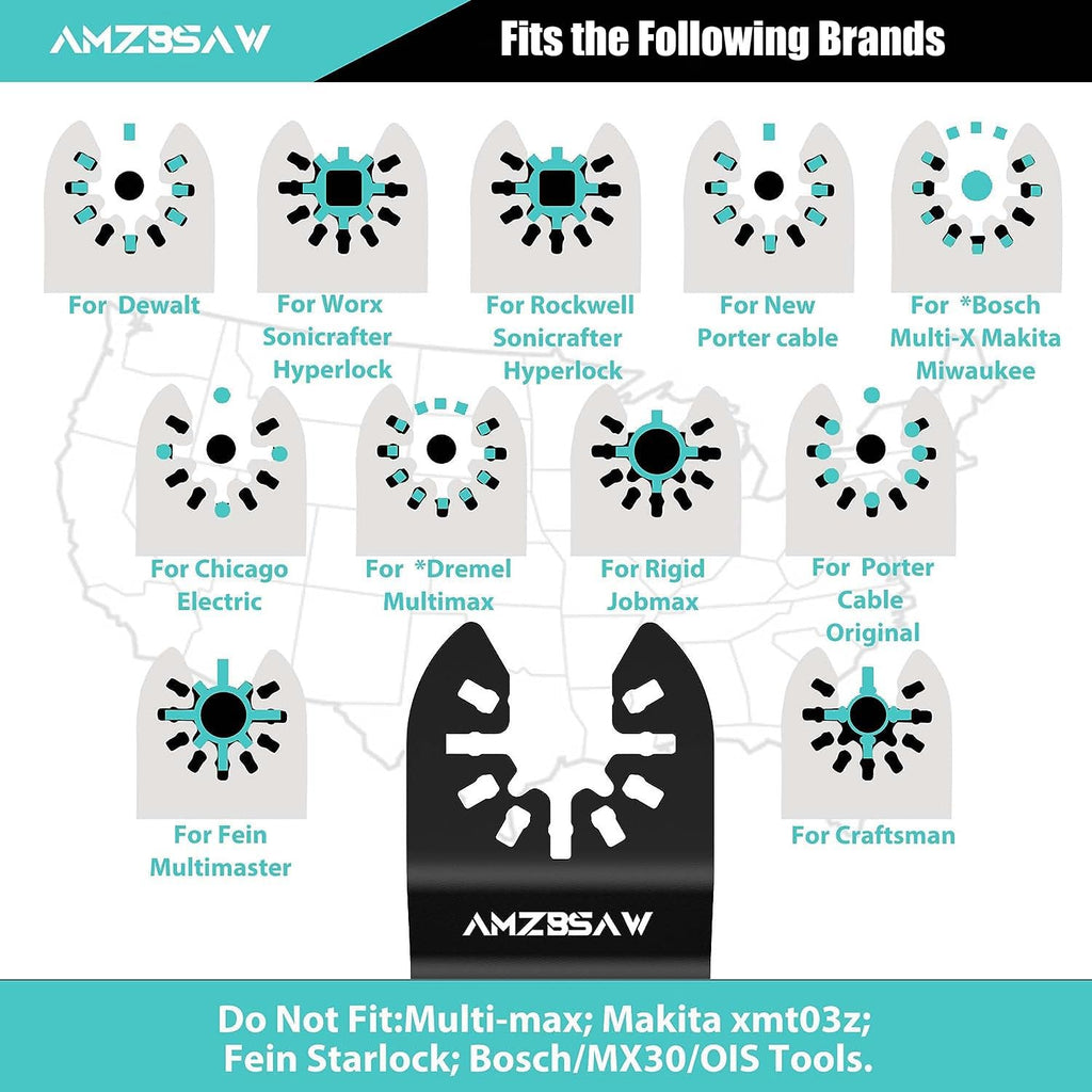 Universal Oscillating Tool Blade Set