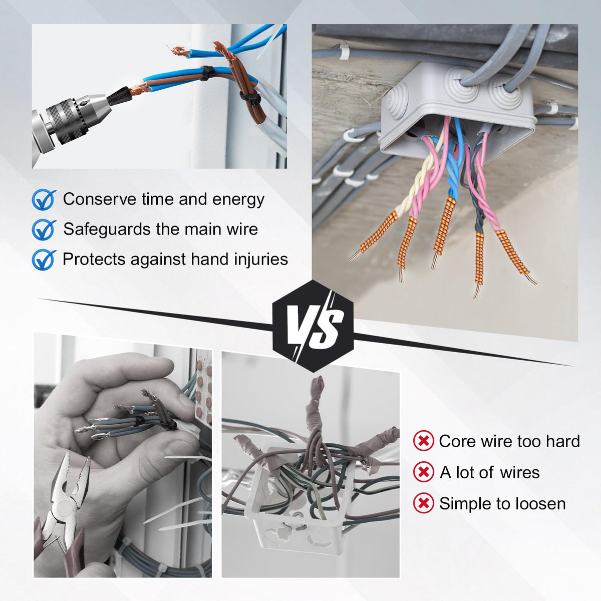 4-Piece Drill Wire Twister Set