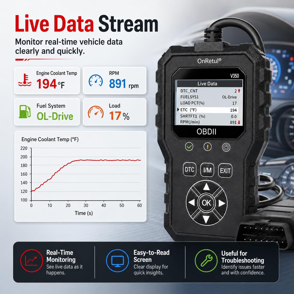 Color-Screen OBD2 Code Reader