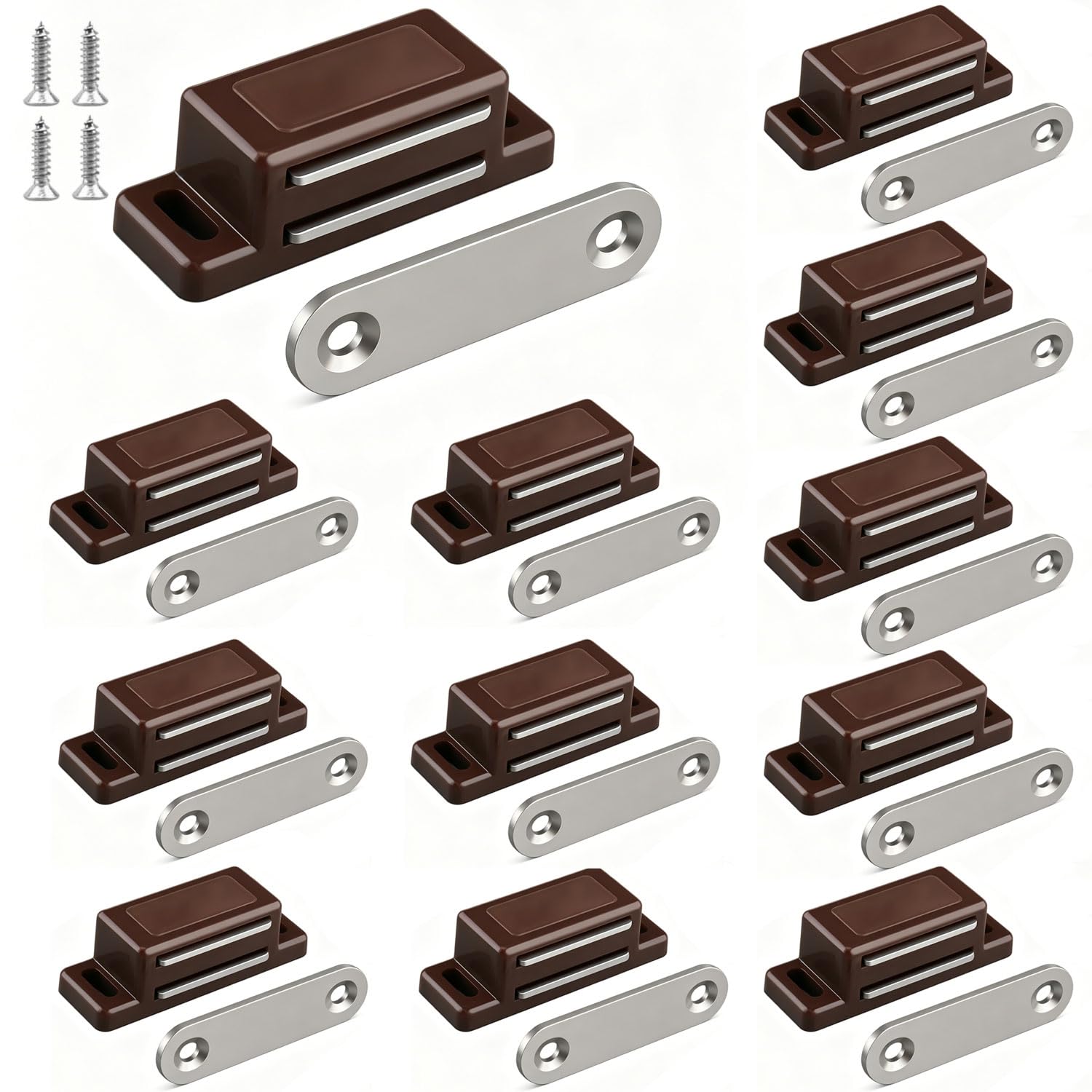Magnetic Cabinet Catches, 12-Pack