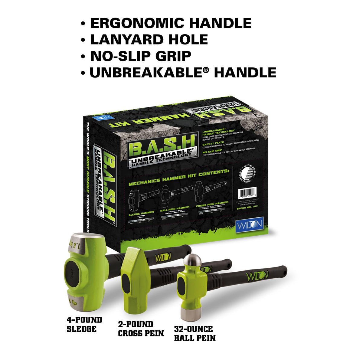 3-Piece Mechanics Hammer Kit