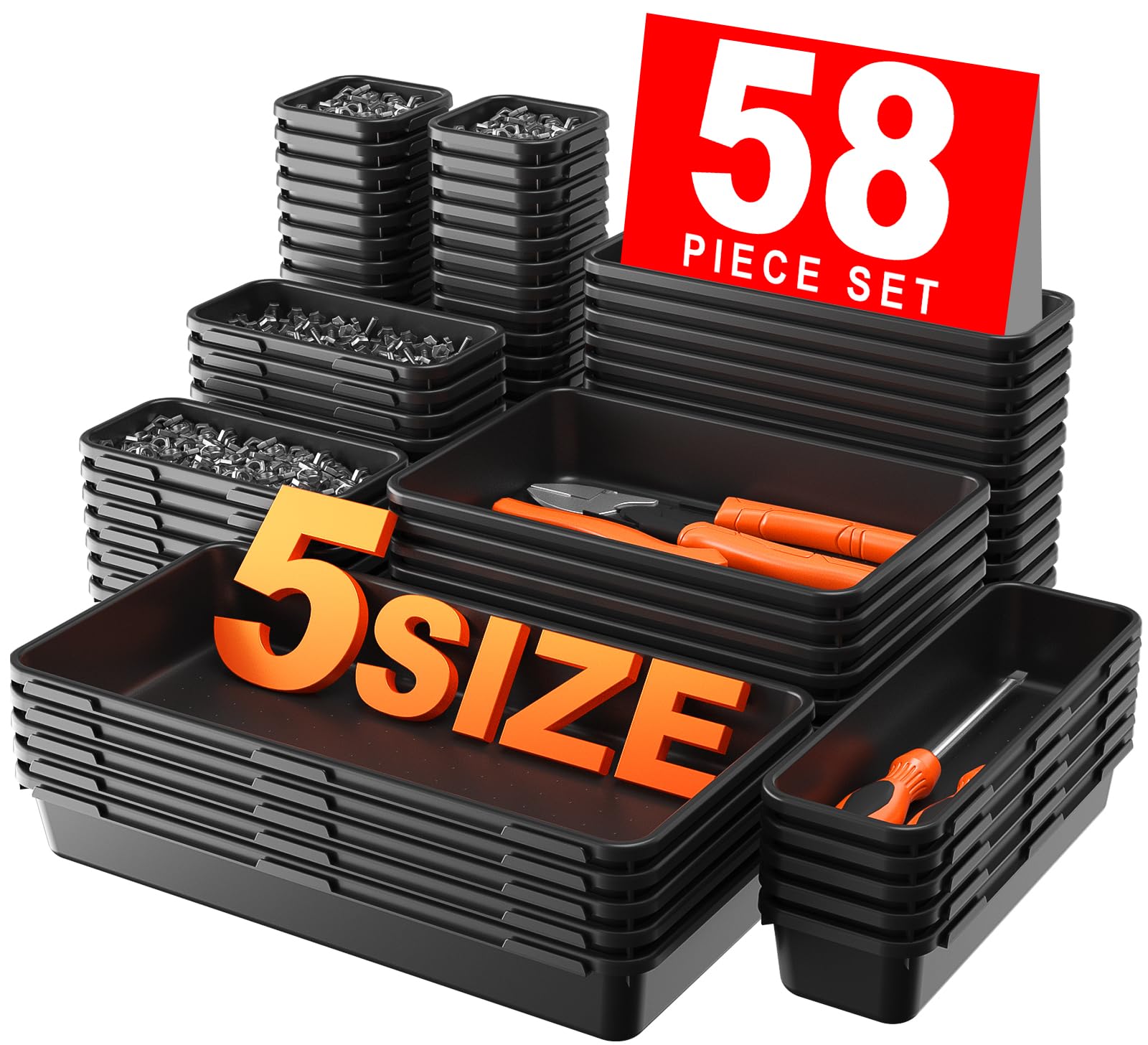 Interlocking Tool Drawer Organizers