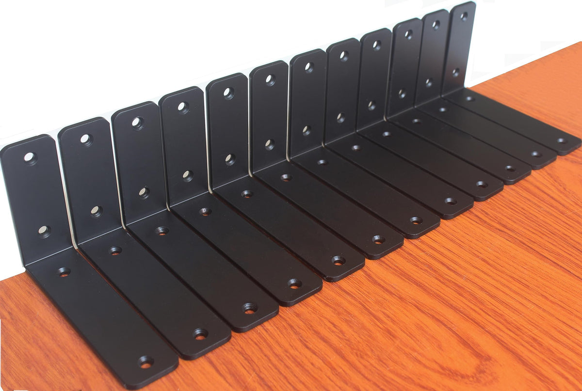 L-Shaped Steel Shelf Brackets