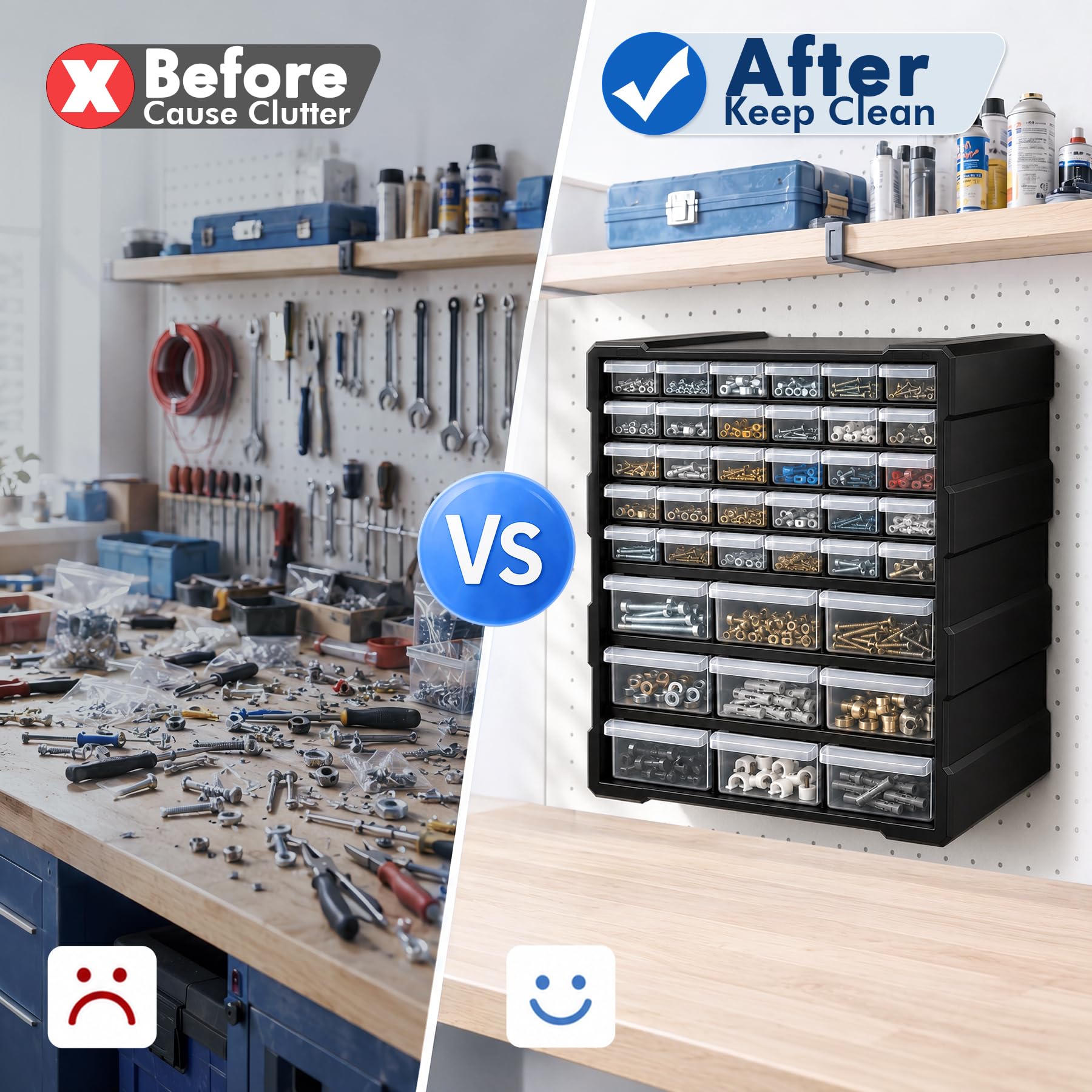 Multi-Drawer Parts Organizer