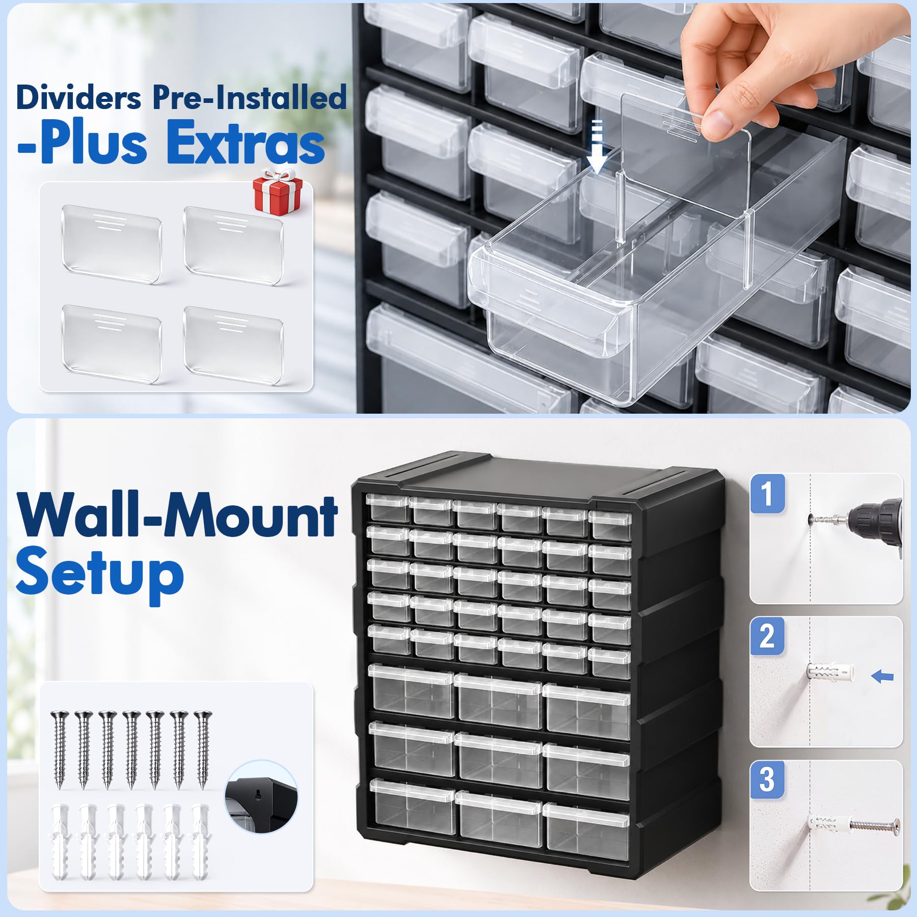 Multi-Drawer Parts Organizer