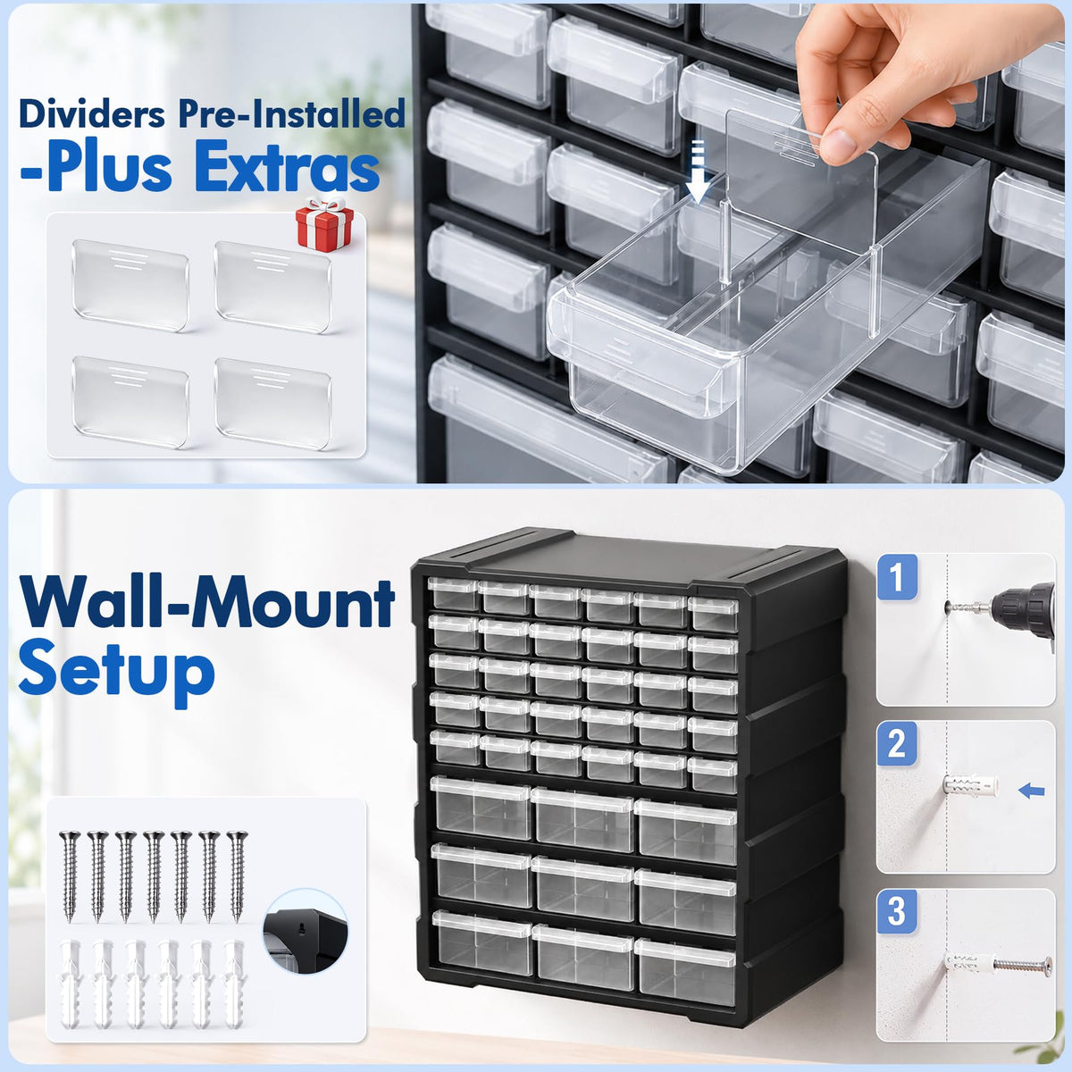 Multi-Drawer Parts Organizer