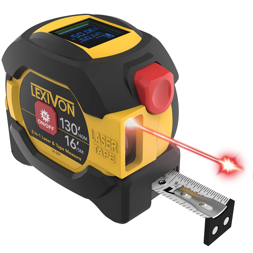 130-Foot Laser and Tape Measure